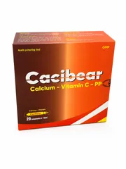 CACIBEAR Hỗ Trợ Bổ Sung Calci- Hộp 20 Ống.