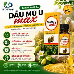 DẦU MÙ U MAX NEW GIÚP GIẢM CÁC VẾT THƯƠNG BỎNG - Chai 12ml