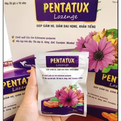 Viên ngậm ho Pentatux Lozenge Phương Tiệp gói x 10 viên