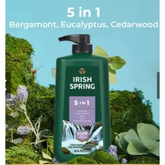Sữa Tắm Gội Irish Spring 5in1 Dành Cho Nam 887ml