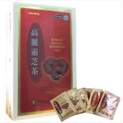 Trà linh chi hòa tan Hàn Quốc hộp gỗ 100 gói