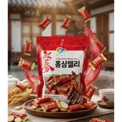 Kẹo Hồng Sâm Dẻo Korean Red Ginseng Jelly Hàn Quốc Túi 160g
