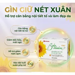 Viên hỗ trợ cân bằng nội tiết tố nữ Bảo Xuân Gold Nam Dược (3 vỉ x 10 viên) 802042