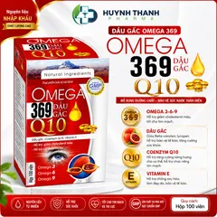 Thực Phẩm Hỗ Trợ Omega 369 Q10 Dầu Gấc Vitamin E - Hộp 100 Viên