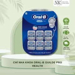 ( HÀNG CHÍNH HÃNG MỸ) CHỈ NHA KHOA ORAL-B GUILDE PRO HEALTH vỉ 6 hộp x 44m/hộp