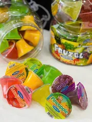 ( HÀNG CHÍNH HÃNG MỸ) THẠCH RAU CÂU FRUZEL ASSORTED NATURAL FRUIT JUICE JELLY 1.45KG