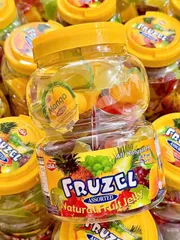 ( HÀNG CHÍNH HÃNG MỸ) THẠCH RAU CÂU FRUZEL ASSORTED NATURAL FRUIT JUICE JELLY 1.45KG