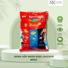 (HÀNG CHÍNH HÃNG MỸ) BÁNH XỐP NHÂN KEM LOACKER MINIS 800G