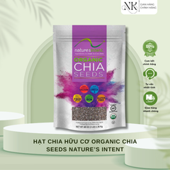 (HÀNG CHÍNH HÃNG MỸ) HẠT CHIA HỮU CƠ ORGANIC CHIA SEEDS NATURE’S INTENT Túi 1.36kg