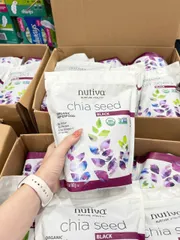 (HÀNG CHÍNH HÃNG MỸ) HẠT CHIA NUTIVA BLACK Túi 907G