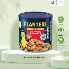 (HÀNG CHÍNH HÃNG MỸ) ĐẬU PHỘNG RANG MUỐI CAO CẤP SIÊU NGON CỦA MỸ PLANTERS SALTED DRY ROASTED PEANUTS HỘP 1.47KG