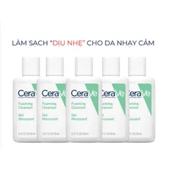 [Minisize] Sữa Rửa Mặt Cerave Foaming Cleanser, Làm Sạch Sâu Cho Da Dầu Mụn 30ml
