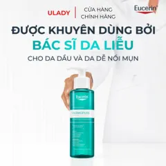 [Eucerin] [Kèm Quà Tặng] Gel Rửa Mặt Cho Da Nhờn Mụn 200ml - Dermopure Clinical Purifying Cleanser