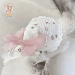 Váy Tiểu Thư Nơ Ren Ngọc (Tặng kẹp nơ) cho thú cưng - Áo, váy cho chó mèo, thú cưng - Ziềng iu Petshop