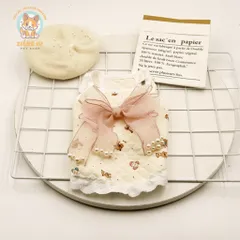 Váy Tiểu Thư Nơ Ren Ngọc (Tặng kẹp nơ) cho thú cưng - Áo, váy cho chó mèo, thú cưng - Ziềng iu Petshop