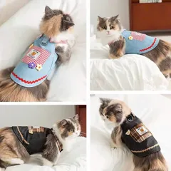 Yếm Jeans Hello cho Pet - Áo, váy cho chó mèo, thú cưng - Ziềng iu Petshop