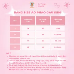 Áo Phao Gấu Kem lót lông (Tặng kẹp nơ) cho thú cưng - Áo, váy cho chó mèo, thú cưng - Ziềng iu Petshop