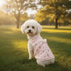 Váy Dâu Hồng (Tặng kẹp nơ) cho thú cưng - Áo, váy cho chó mèo, thú cưng - Ziềng iu Petshop