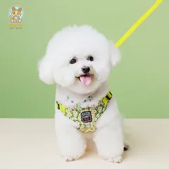 Dây dắt Yếm Hoa Nhí- Dây dắt cho chó mèo, dây dắt thú cưng - Ziềng iu Petshop