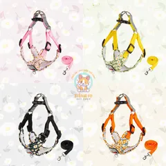Dây dắt Yếm Hoa Nhí- Dây dắt cho chó mèo, dây dắt thú cưng - Ziềng iu Petshop