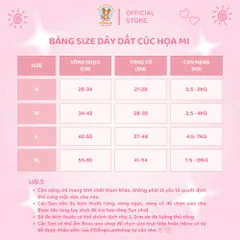 Dây dắt cúc họa mi - Dây dắt cho chó mèo, dây dắt thú cưng - Ziềng iu Petshop