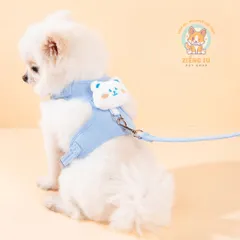 Dây dắt Thỏ Trắng- Dây dắt cho chó mèo, dây dắt thú cưng - Ziềng iu Petshop
