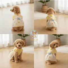 Váy Kẹo Ngọt (Tặng kẹp nơ) cho thú cưng - Áo, váy cho chó mèo, thú cưng - Ziềng iu Petshop