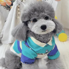 Áo Polo Thun Kẻ Sọc cho thú cưng - Áo, váy cho chó mèo, thú cưng - Ziềng iu Petshop