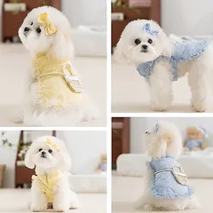 Set Vani Ngọt Ngào (kèm túi + kẹp nơ) - Áo, váy cho chó mèo, thú cưng - Ziềng iu Petshop