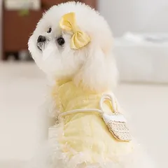 Set Vani Ngọt Ngào (kèm túi + kẹp nơ) - Áo, váy cho chó mèo, thú cưng - Ziềng iu Petshop