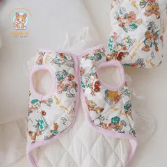 Áo khoác gile Cute chần bông (Tặng kẹp nơ) cho thú cưng - Áo, váy cho chó mèo, thú cưng - Ziềng iu Petshop
