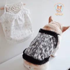 Váy ren hoa nhí sẹcxy (Tặng kẹp nơ) cho thú cưng - Áo, váy cho chó mèo, thú cưng - Ziềng iu Petshop