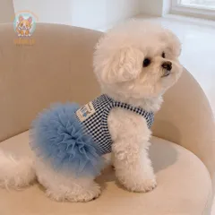 Váy Quý Cô Gingham (Tặng kẹp nơ) - Áo, váy cho chó mèo, thú cưng - Ziềng iu Petshop