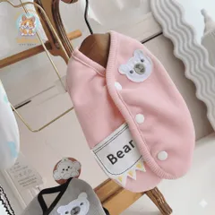 Áo Khoác Gile Bear Hồng (Tặng kẹp nơ) cho thú cưng - Áo, váy cho chó mèo, thú cưng - Ziềng iu Petshop