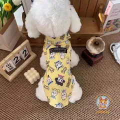 Áo Sơmi Hoạt Hình Cartoon (Tặng kẹp nơ) cho thú cưng - Áo, váy cho chó mèo, thú cưng - Ziềng iu Petshop
