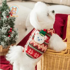 Áo Len Noel lót lông Christmas (Tặng kẹp nơ) cho thú cưng - Áo, váy cho chó mèo, thú cưng - Ziềng iu Petshop