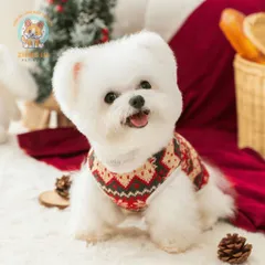 Áo Len Noel lót lông Christmas (Tặng kẹp nơ) cho thú cưng - Áo, váy cho chó mèo, thú cưng - Ziềng iu Petshop