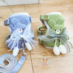 Dây dắt nơ voan Thỏ Ngọc - Dây dắt cho chó mèo, dây dắt thú cưng - Ziềng iu Petshop