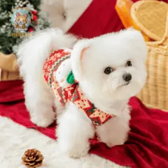 Áo Len Noel lót lông Christmas (Tặng kẹp nơ) cho thú cưng - Áo, váy cho chó mèo, thú cưng - Ziềng iu Petshop