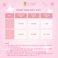 Dây dắt nơ voan Thỏ Ngọc - Dây dắt cho chó mèo, dây dắt thú cưng - Ziềng iu Petshop