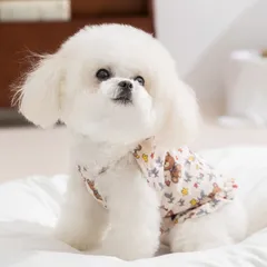 Váy hoa Gấu Teddy (Tặng kẹp nơ) cho thú cưng - Áo, váy cho chó mèo, thú cưng - Ziềng iu Petshop