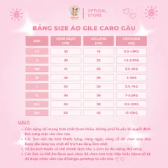 Áo khoác gile Gấu (Tặng kẹp nơ) cho thú cưng - Áo, váy cho chó mèo, thú cưng - Ziềng iu Petshop