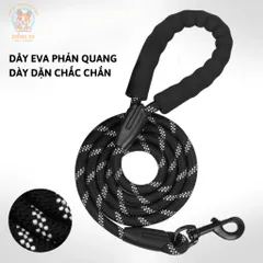 (CÓ SIZE LỚN) Dây dắt STRONGE phản quang cao cấp da lộn - Dây dắt cho chó mèo, thú cưng - Ziềng iu Petshop