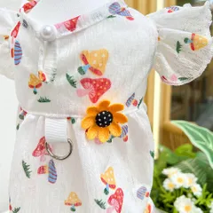 Váy hoa nấm (Tặng kẹp nơ) cho thú cưng - Áo, váy cho chó mèo, thú cưng - Ziềng iu Petshop