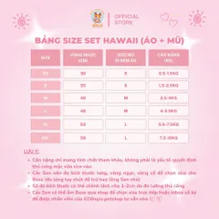 SET áo và mũ Hawaii - Áo, váy cho chó mèo, thú cưng - Ziềng iu Petshop