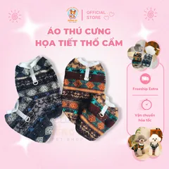 Áo thú cưng họa tiết thổ cẩm - Áo cho chó mèo, thú cưng - Ziềng iu Petshop
