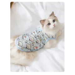 (CÓ SIZE LỚN) Áo thun hè Lovely Blue - Áo, váy cho chó mèo, thú cưng - Ziềng iu Petshop