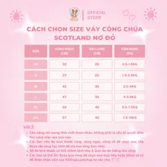 Váy công chúa Scotland nơ đỏ (Tặng kẹp nơ) cho thú cưng - Áo, váy cho chó mèo, thú cưng - Ziềng iu Petshop