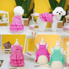 Váy Nơ Bèo Xòe Tầng (Tặng kẹp nơ) cho thú cưng - Áo, váy cho chó mèo, thú cưng - Ziềng iu Petshop