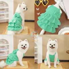 Váy Nơ Bèo Xòe Tầng (Tặng kẹp nơ) cho thú cưng - Áo, váy cho chó mèo, thú cưng - Ziềng iu Petshop
